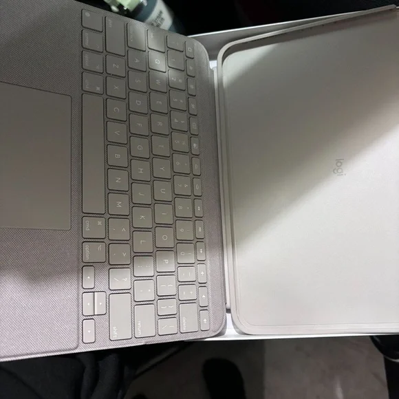 Grey iPad keyboard